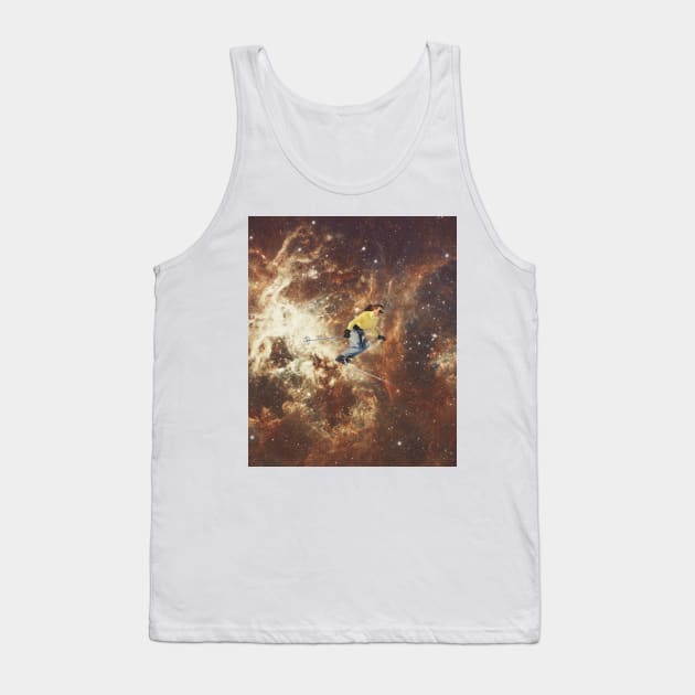 Ski in the galaxy Tank Top by CollageSoul